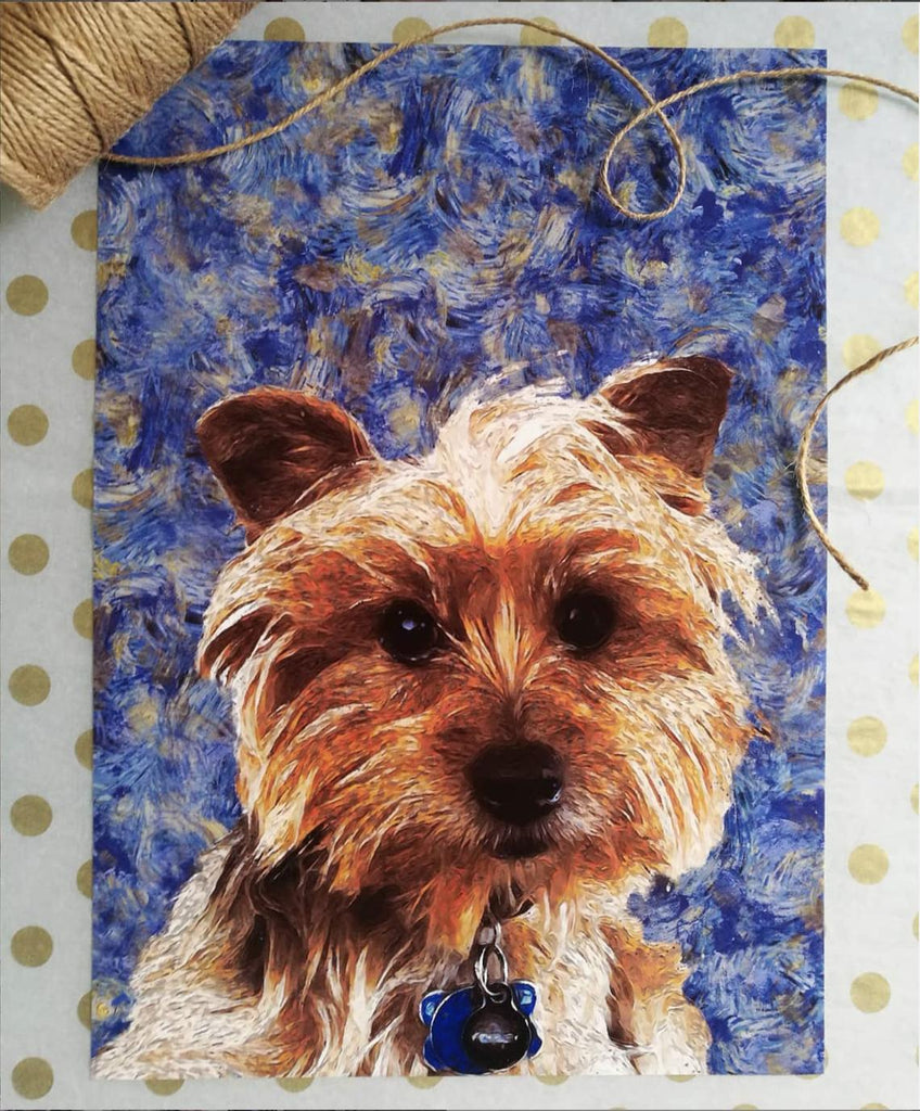Retrato Van Gogh de tu Mascota - Sara de Bono Tienda